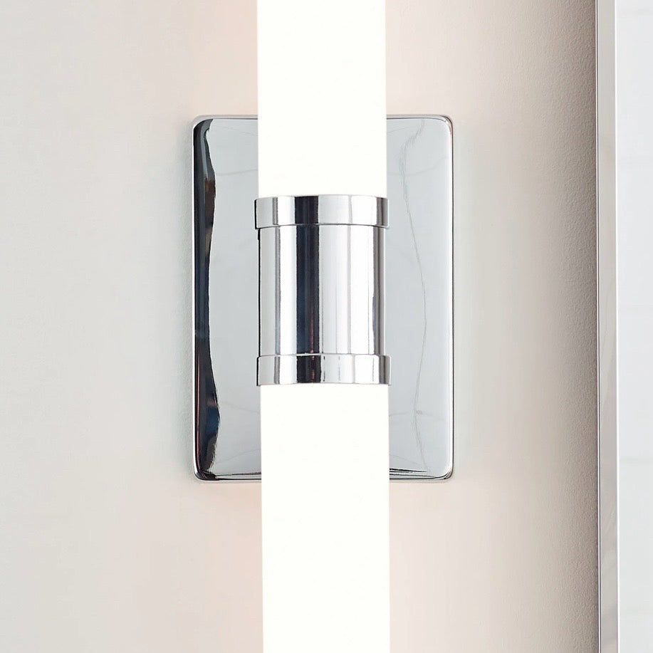 Keaton Bathroom Vanity Light, Chrome, 5" W x 3.6" D x 20" H