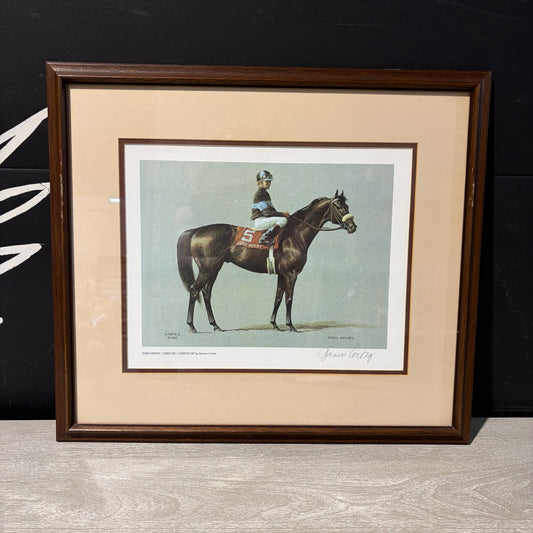 Signed Print "John Henry" by Cortez, 21"W x 18.25"H
