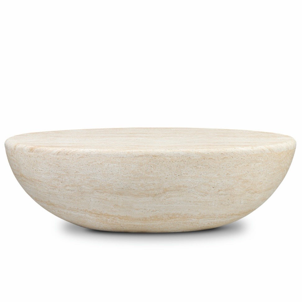 Trevi Oval Coffee Table - Travertine