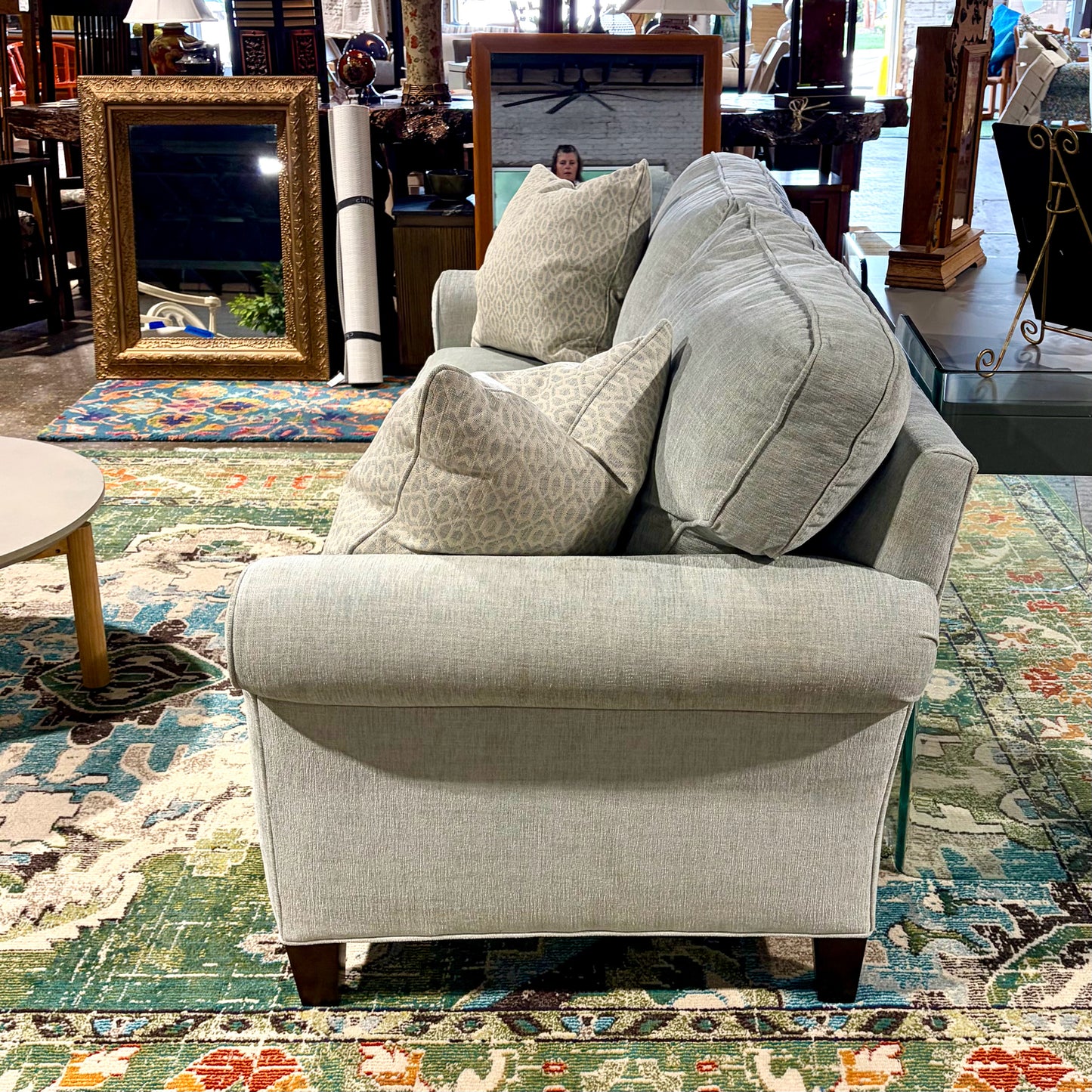 Sherrill Furniture 2-Cushion Rolled Arm Sofa, 82"W x 34"D x 36"H