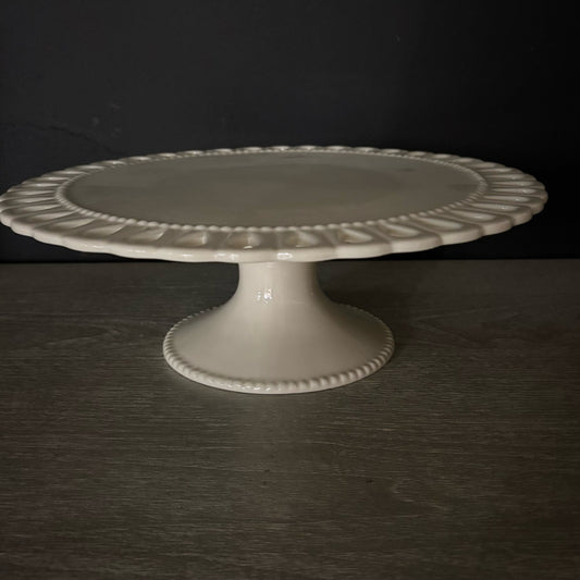 Ivory Cake Stand, Godinger & Co 12" D x 4" H