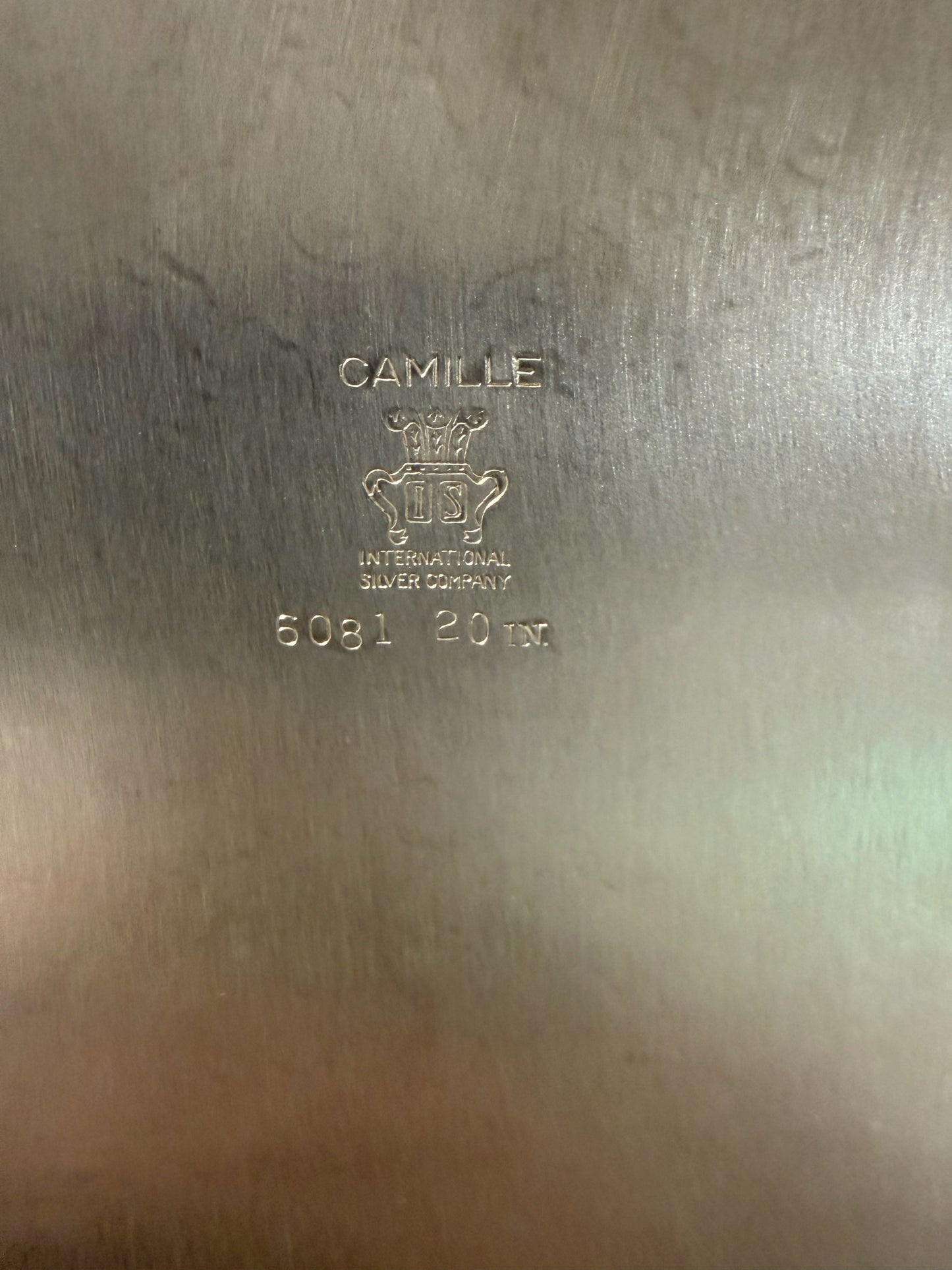International Silver Co. Camille, Silver-plated, 20"W x 14"D x 1"H