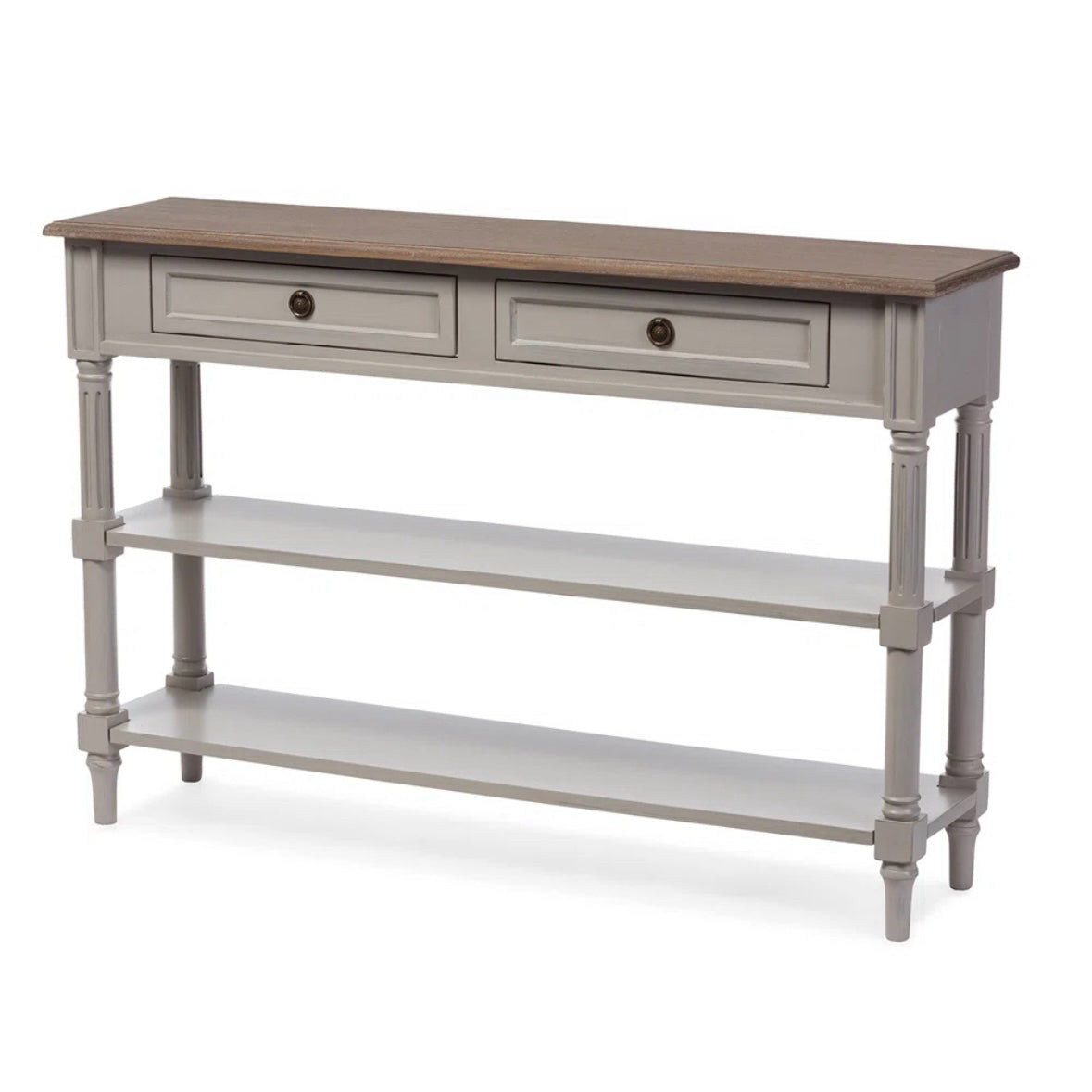 Ophelia & Co. Ballwin Console Table, Grey, 47" L x 12" W x 32" H