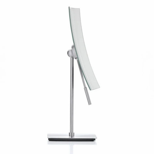 Vista Vanity Mirror, Nickel Plated Steel, 5.5"W x 4.4"D x 11.25"H