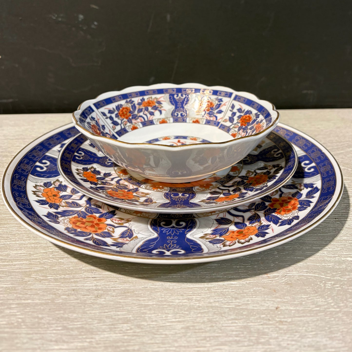 2 - 3 Piece Place Setting, "Flower Garden" by Heygill Imports, 10.5" Plate