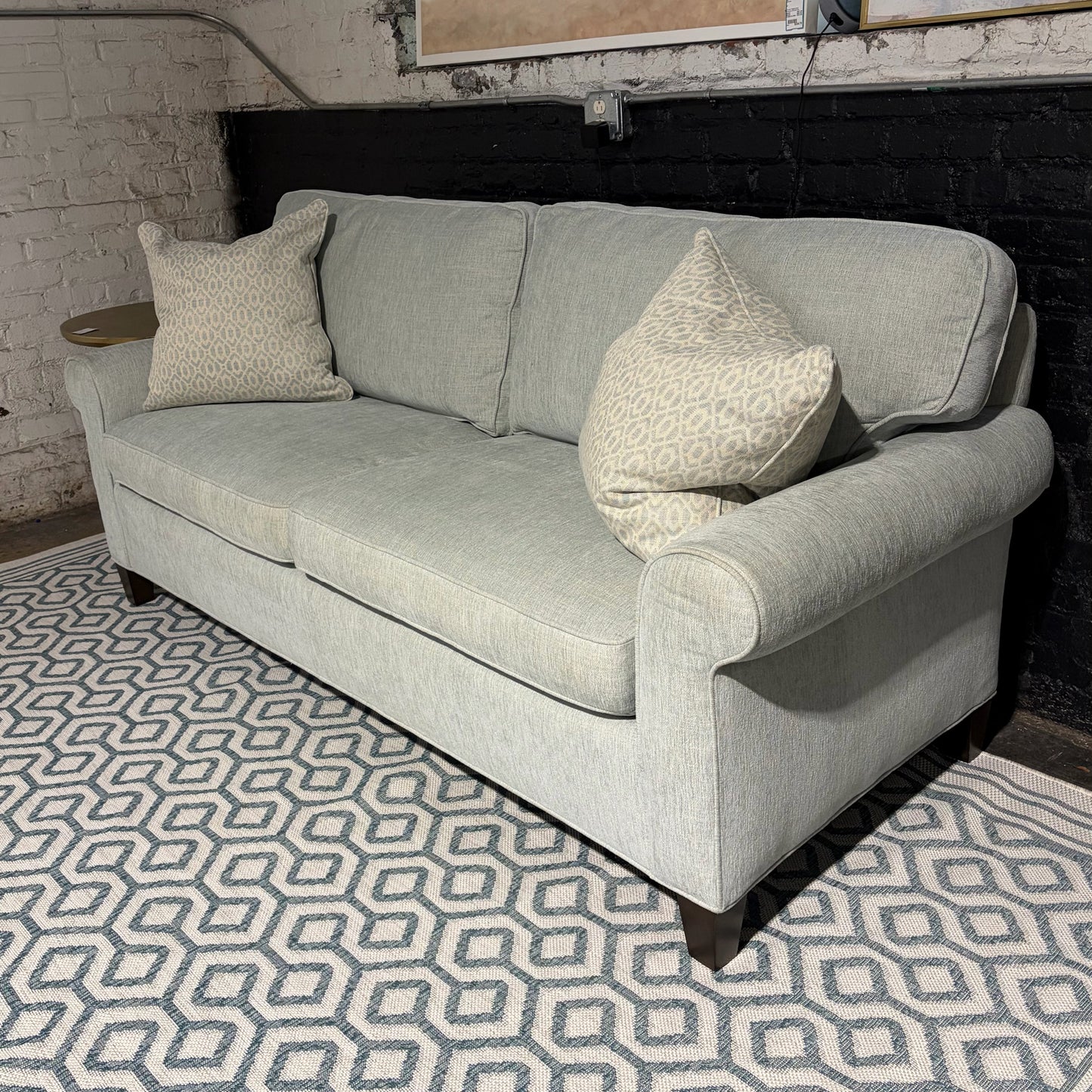 Sherrill Furniture 2-Cushion Rolled Arm Sofa, 82"W x 34"D x 36"H