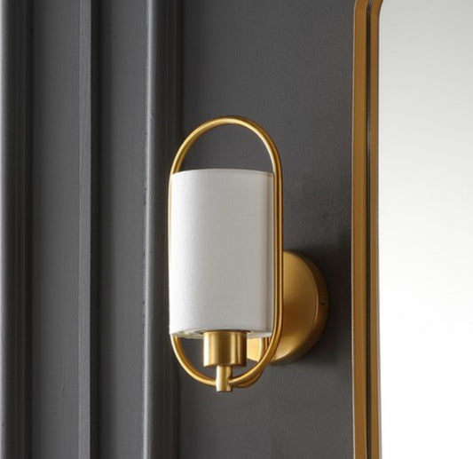 NEW Dakota Brass Socket sconce, 9.1"H x 7.5"W x 8.4"D