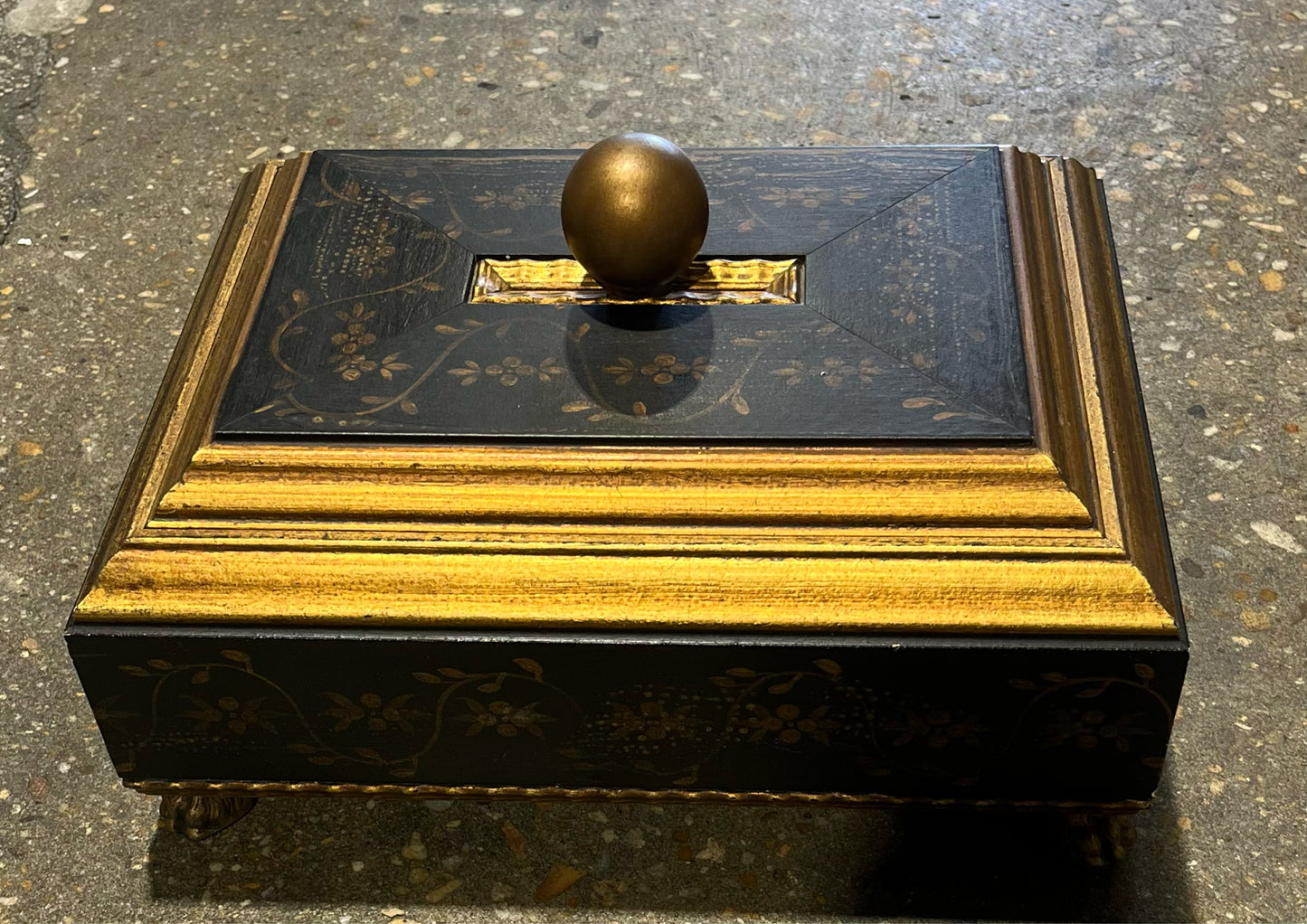 Gold and Black Decorative Box