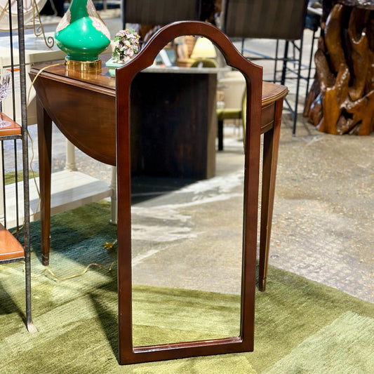 Half Length Narrow Mirror, Mahogany, 38" L x 16" W