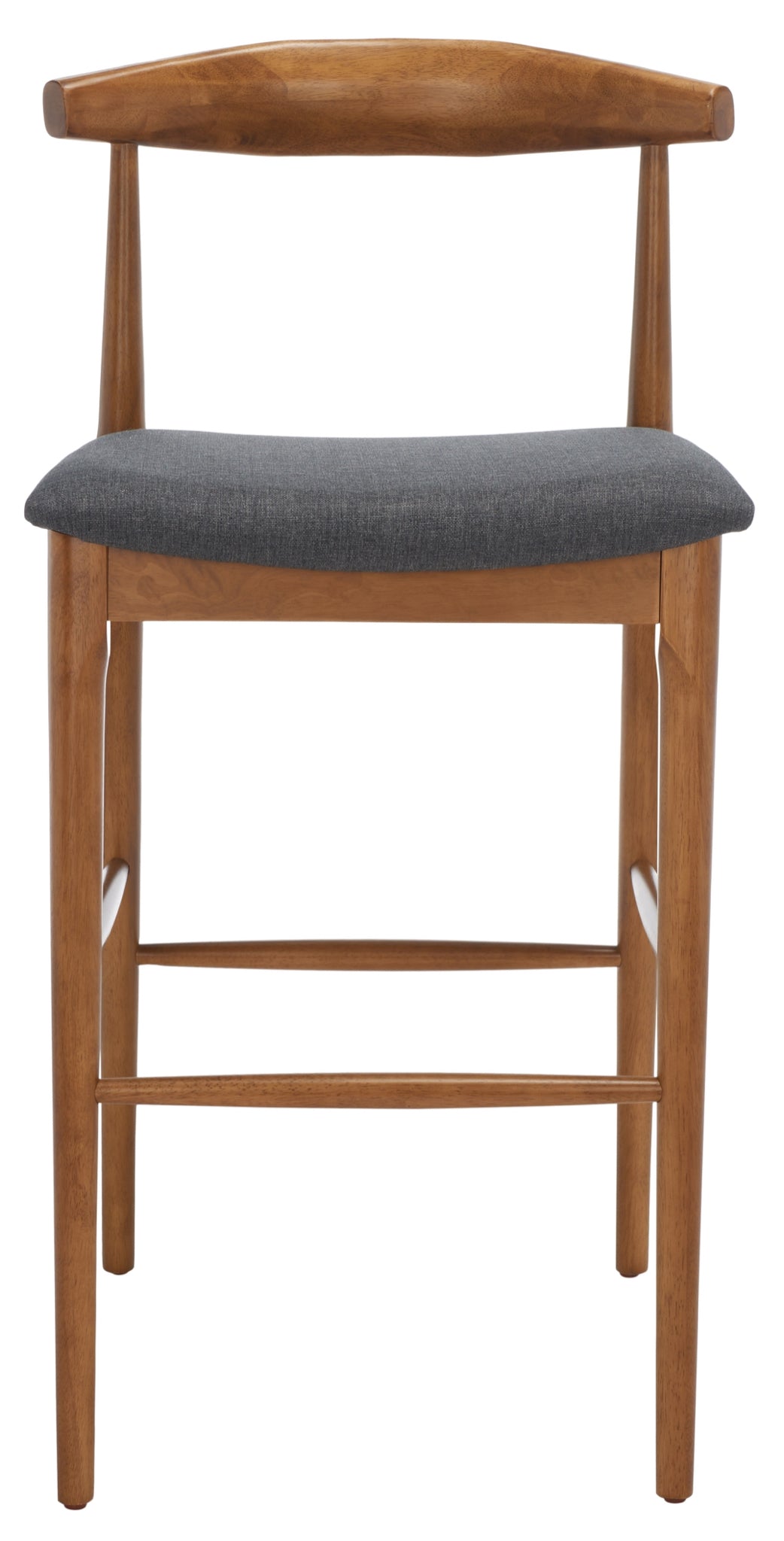 NEW IN BOX Lionel Retro Barstool, Walnut/Dark Grey, 21.9" W x 21.1" D x 41.9" H