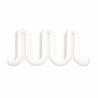 Swell Wall Catchall & Coat Rack, Cream, 28.75"W x 3"D x 14"H