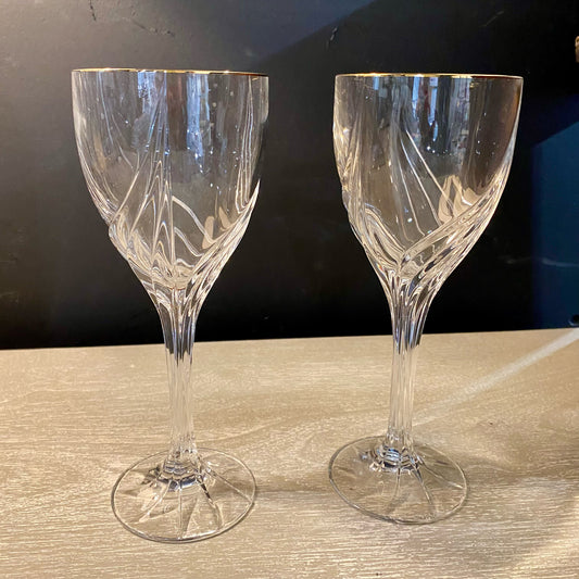 Debut Gold by Lenox, Wine Gl, Set of 2, 8.25"H x 3.25"Dia