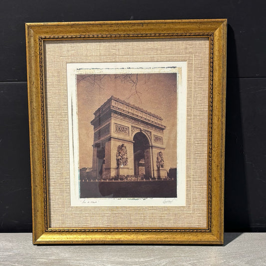 Arc de Triomphe  Photo Framed "Michael Bryan" 16" W x 17.5"H