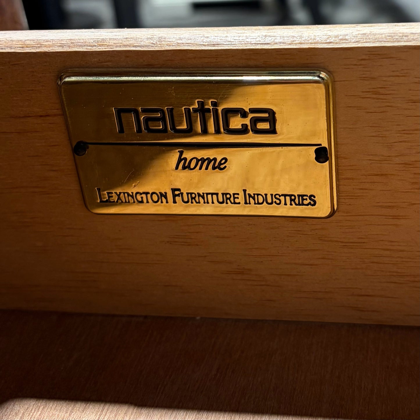 Nautica, Mahogany Finish 3 Drawer Chest, 40"W x 22"D x 32.25"H (AS IS)