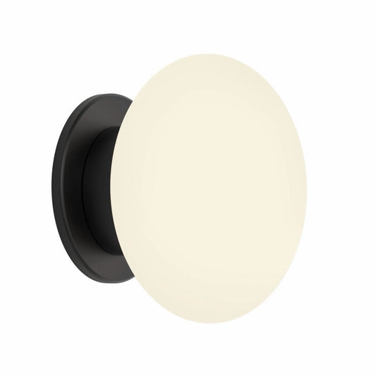 Zeppo Bathroom Vanity Light, Matte Black, 5.9" W x 4.5" D x 5.9"H