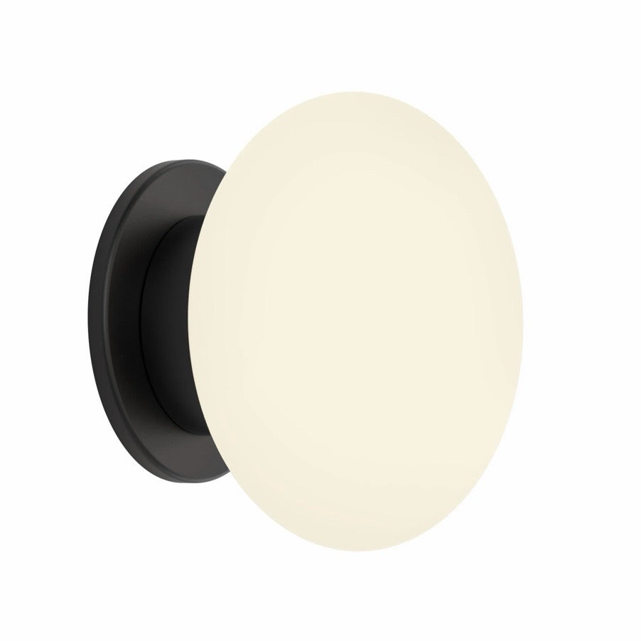 Zeppo Bathroom Vanity Light, Matte Black, 5.9" W x 4.5" D x 5.9"H