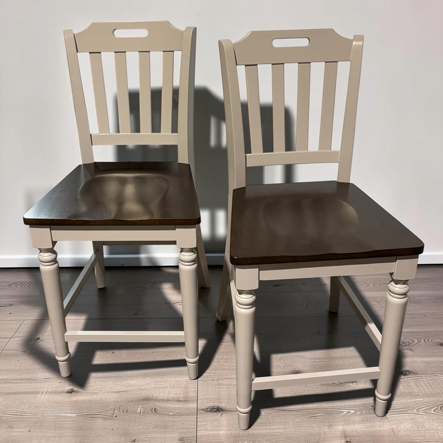 Jofran Orchard Park Counter Stools (2), Gray, 21" W x 24" D x 41" H