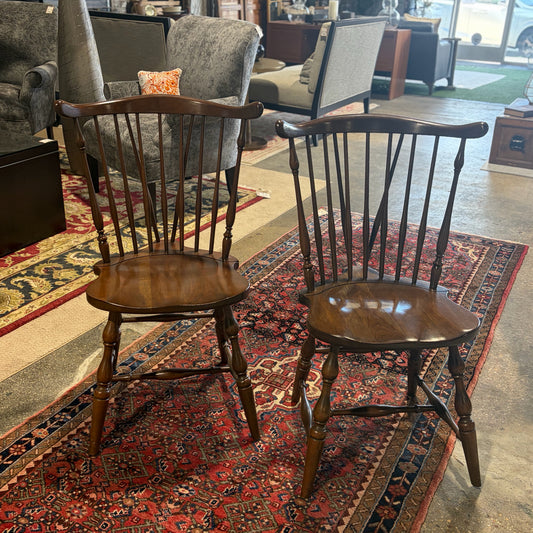 Pair Pennsylvania House Duxbury Cherry Dining Chairs, ea35"H x 23'W x 20"D