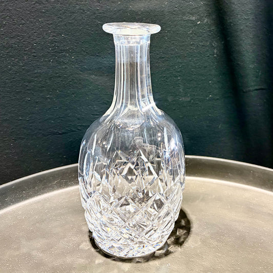 Small Crystal Decanter, 3"Dia x 6.75"H