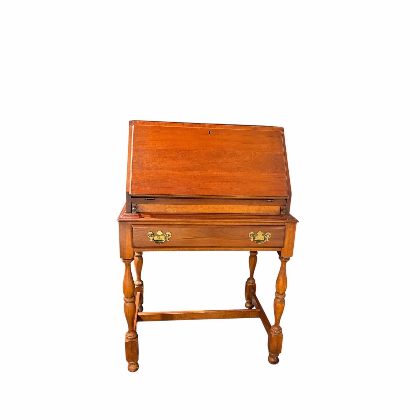 VTG Slant Front Writing Desk, Cherry, 27"W x 19"D (29") x 40"H