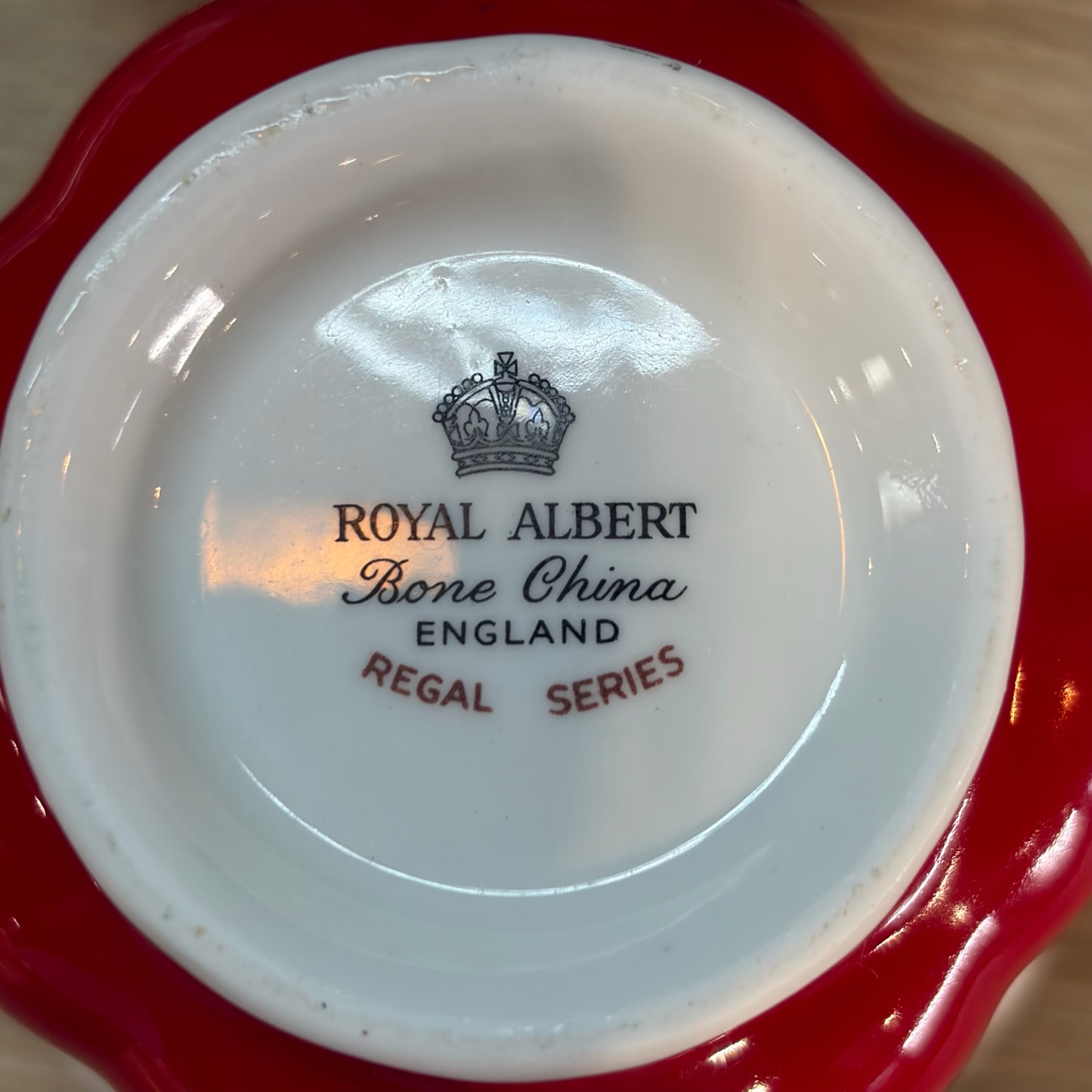Royal Albert Bone China Regal Series Cup & Saucer w/Stand, 3"H x 5.5"Dia