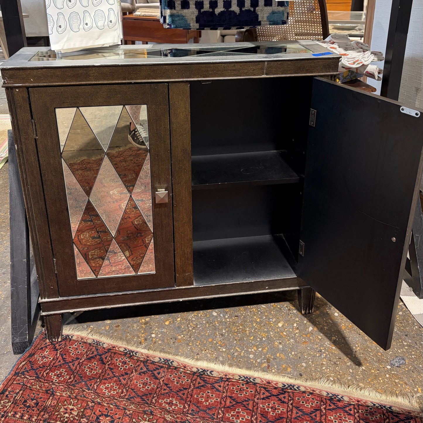 Uttermost Harlequin Console Cabinet, 32"W x 9"D x 32.25"H