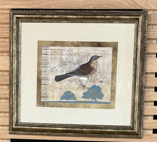 "Bird Brained III" print, 19.75"H x 23"W x 2"D