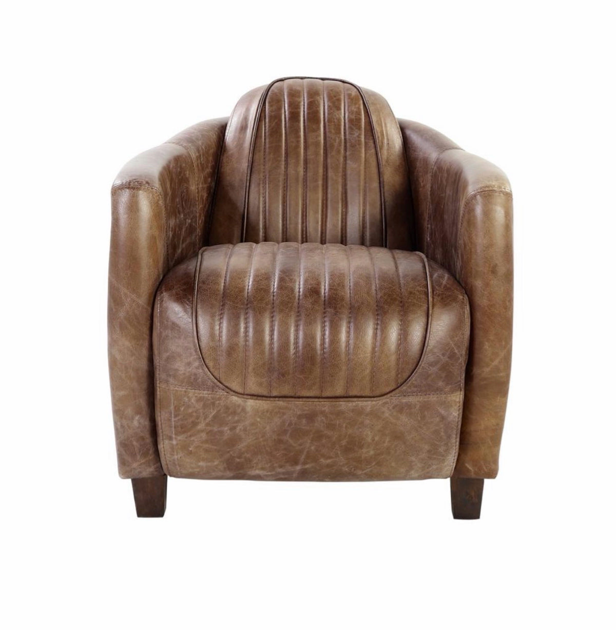 Brancaster Aviator Chair, Leather & Aluminum