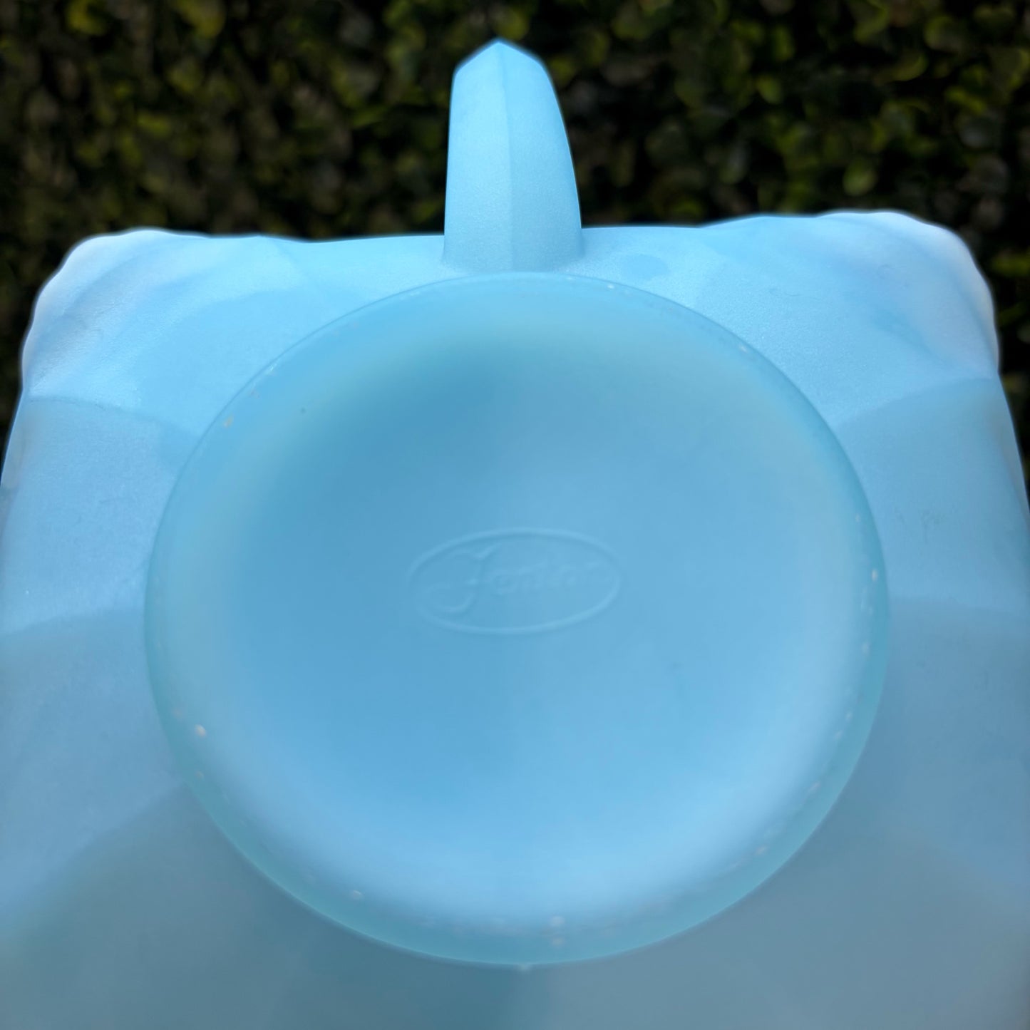 VTG Fenton Blue Butterfly Candy Dish, 8.5"W x 6"D x 2.5"H