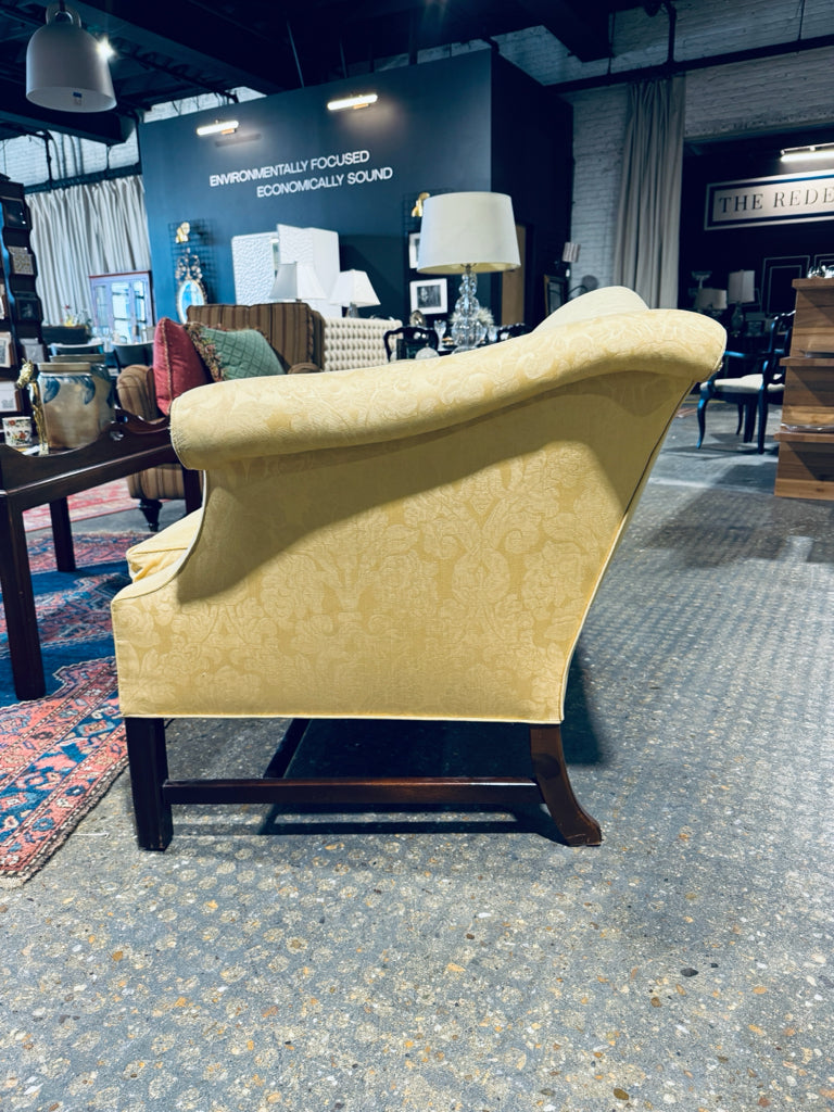 Chippendale sofa, down filled bench seat, 76"L x 23"D x 33"H