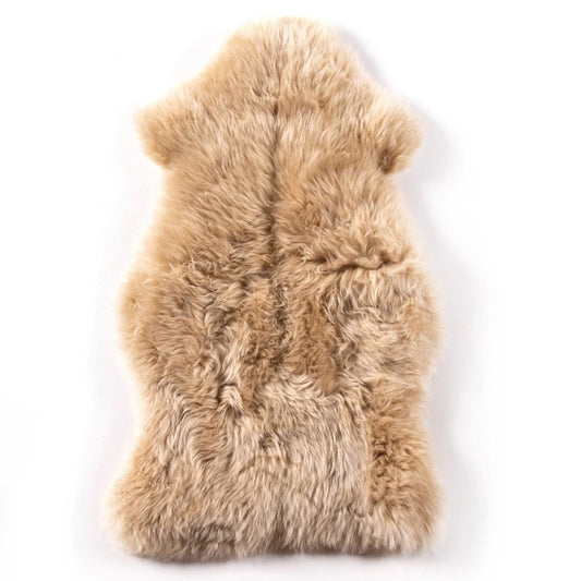 Lalo Lambskin Throw, Beige, 21.5"W x 35.5"D x 1.5"H