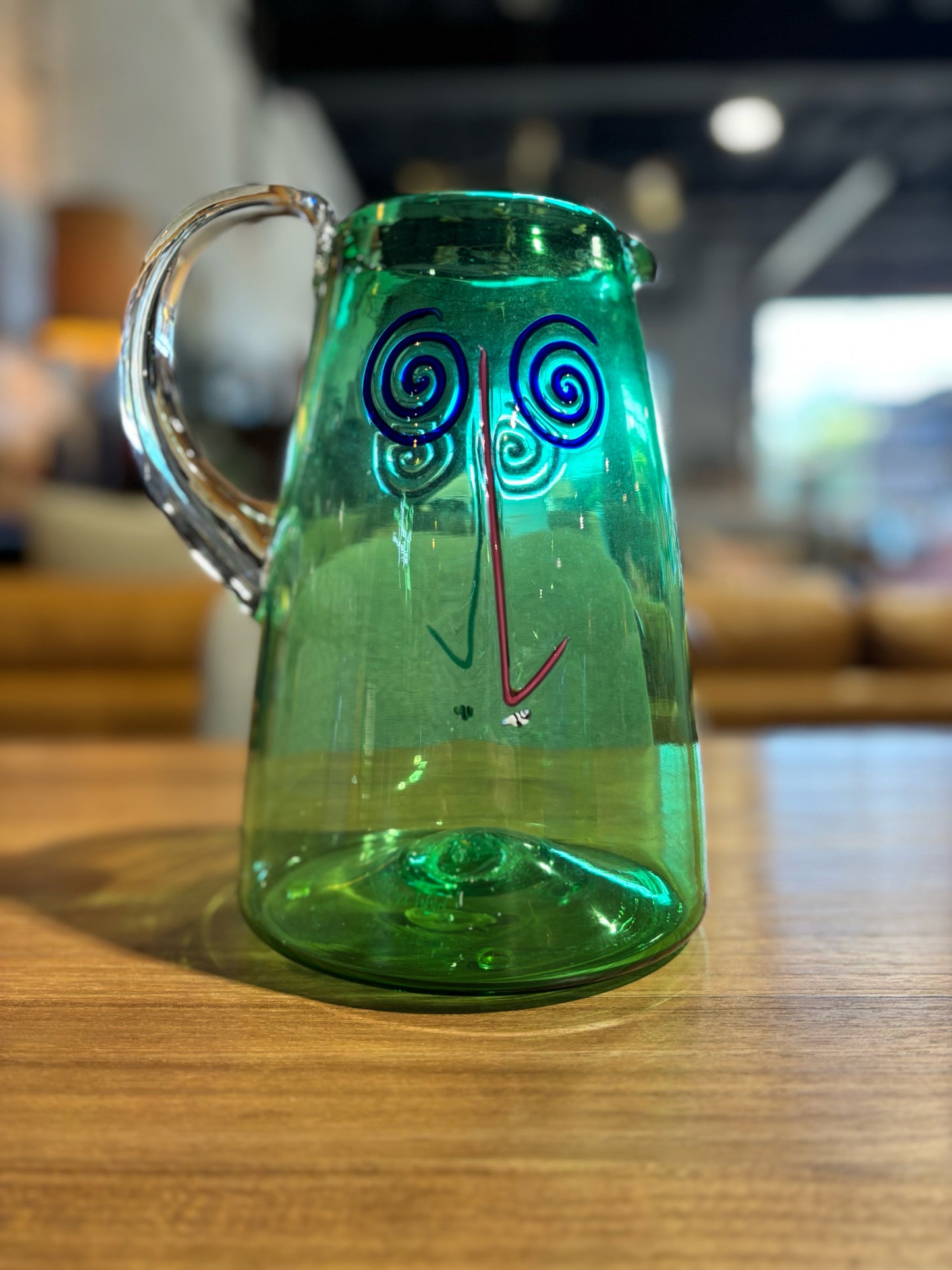 Pitcher, 4 Tumblers, Kerry Feldman, Fineline Studio 7" W x 6.25" D x 10" H
