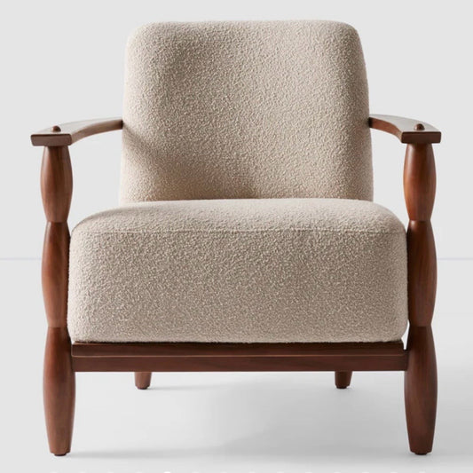 NEW Leela Armchair,  Boucle Oat, 30.5"W x 31"D x 33"H
