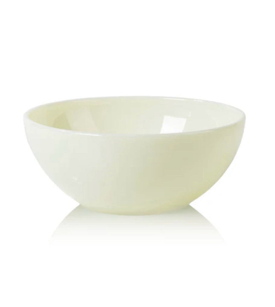 SET of 4, Milk Bowls by Lucie Kaas,vanilla,7" W x 7" D x 3" H