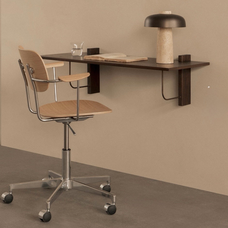 Corbel Wall Desk, 39.4"W x 17.7"D x 11.8"H