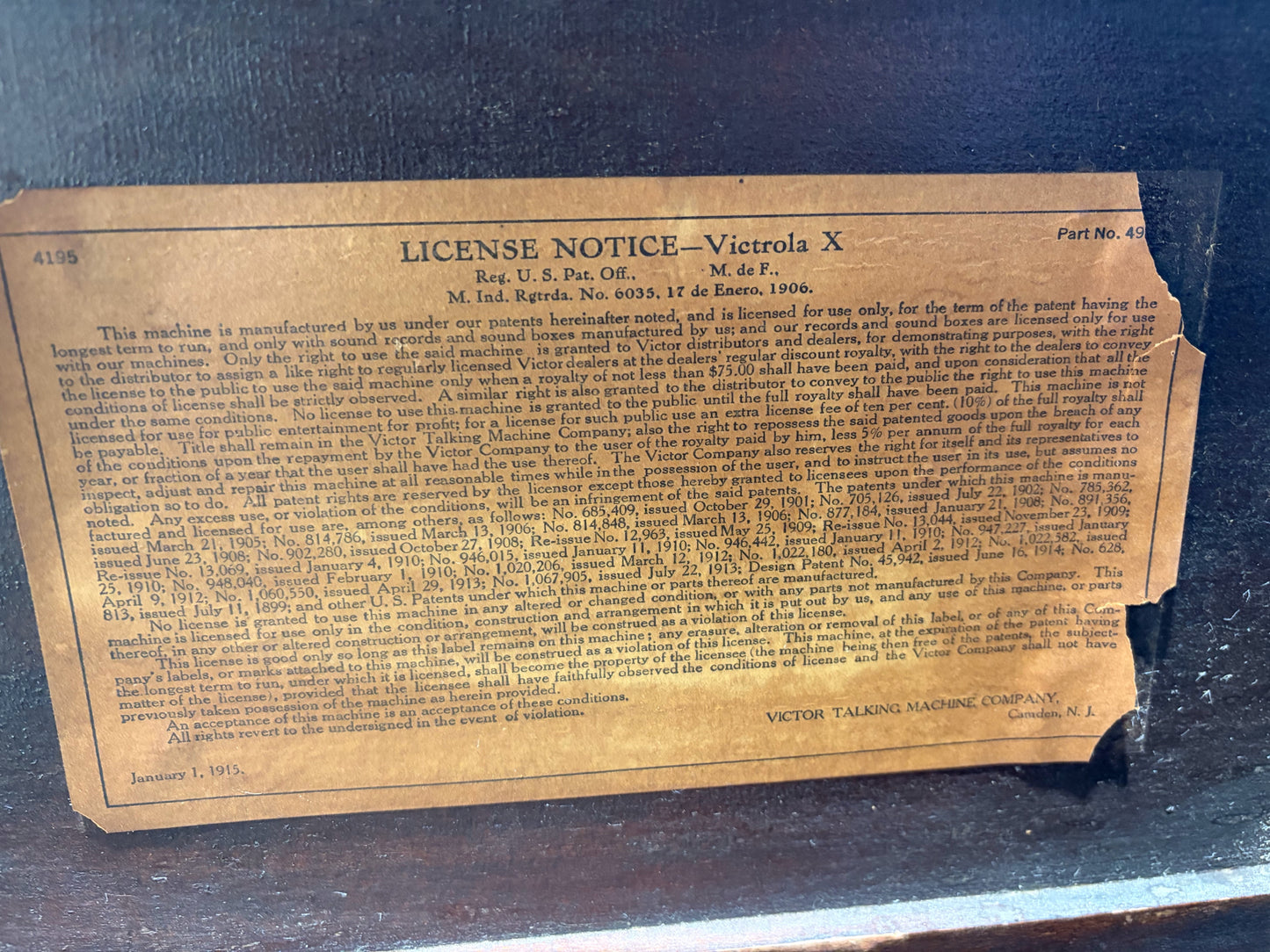 Antique Victrola Phonograph, IT WORKS!, c. 1905