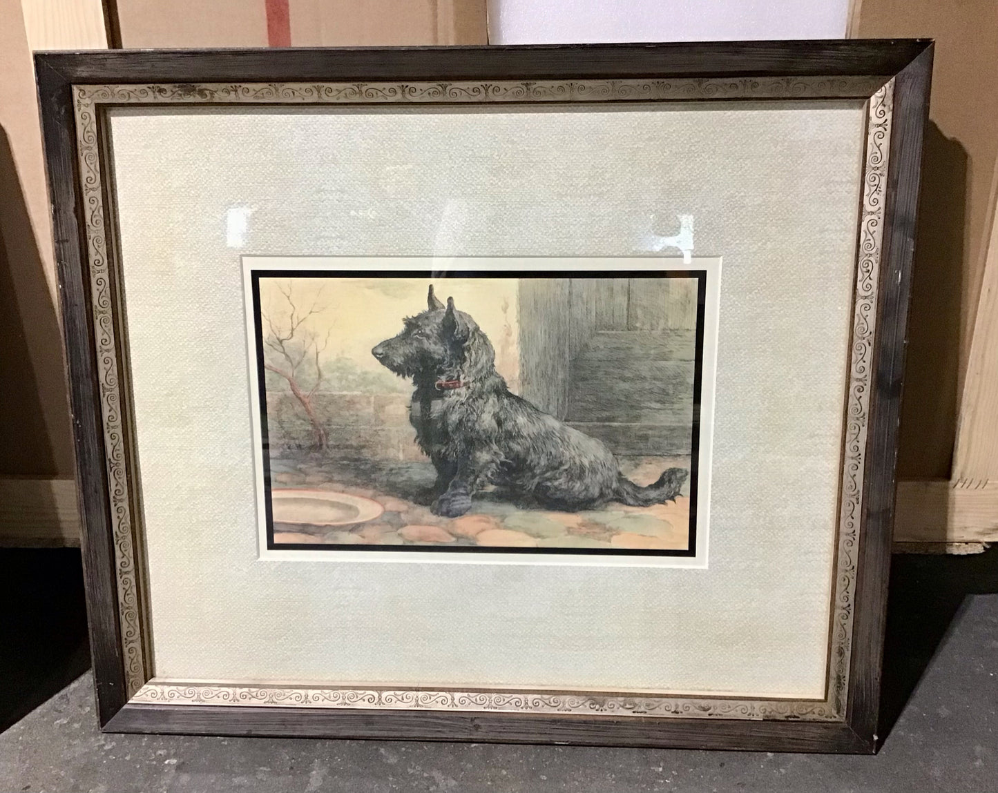 Dog Print, Terrier, 27"x23"