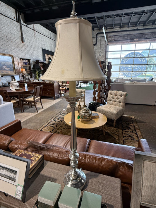 PAIR of Restoration Hardware table lamps, 34"H x 8"W x 8"D