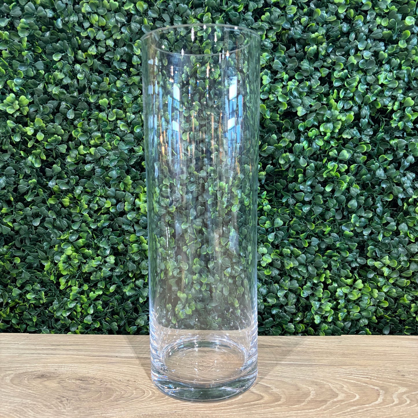 Glass Cylinder Vase, 12"H x 4"Dia