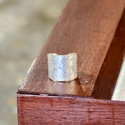 Silverplate over copper ring