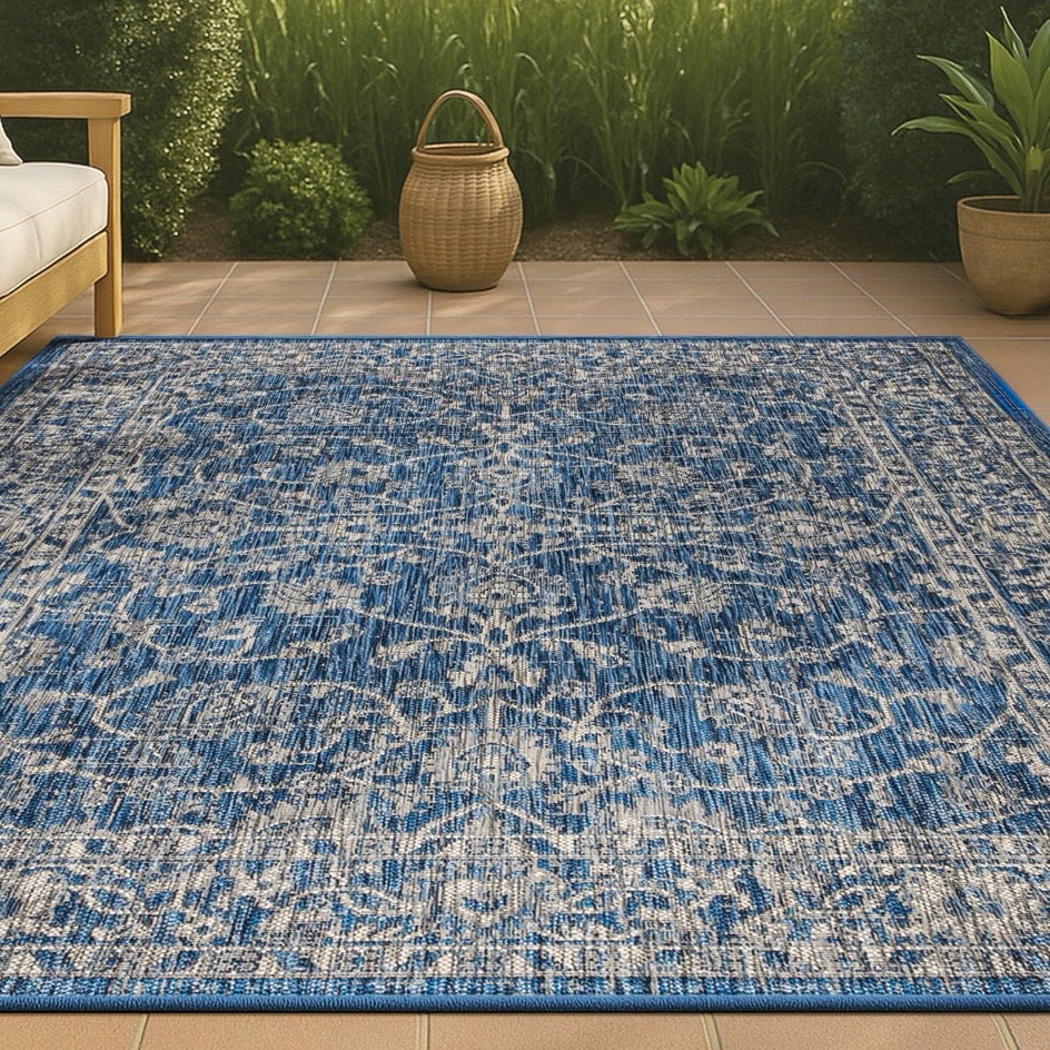 NEW Palazzo Vine & Boarder In/outdoor Rug, 9' x 12'