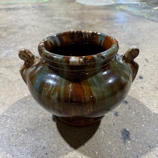Vintage Brush McCoy Pottery Onyx JardiniÃ¨re, Drip Glaze