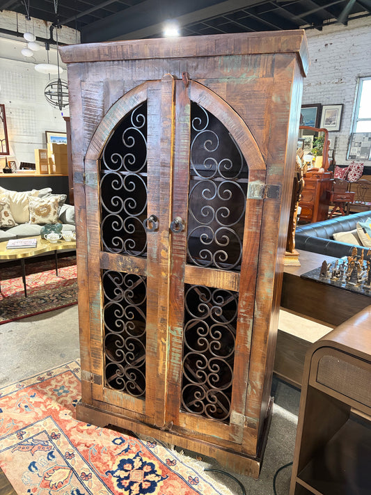 Avendor Arched Double Door Bar Cabinet, 36"W x 18"D x 67.25"H
