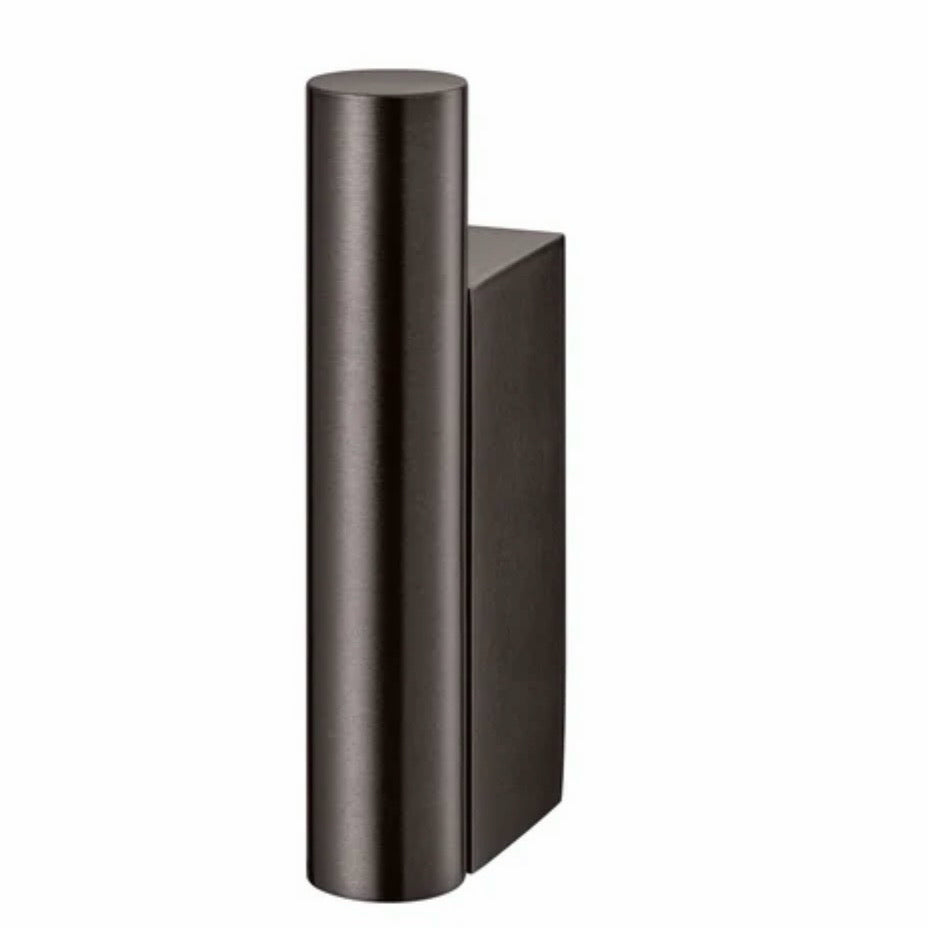 Blomus Modo Wall Hook (Set of 2), Burned Metal,  1.1" W x 0.5" D x 2.4"H