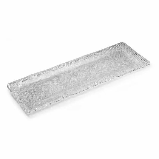 IVV Diamante Rectangular Tray, Textured Surface,  12.2"W x 4.9"D x .6"H