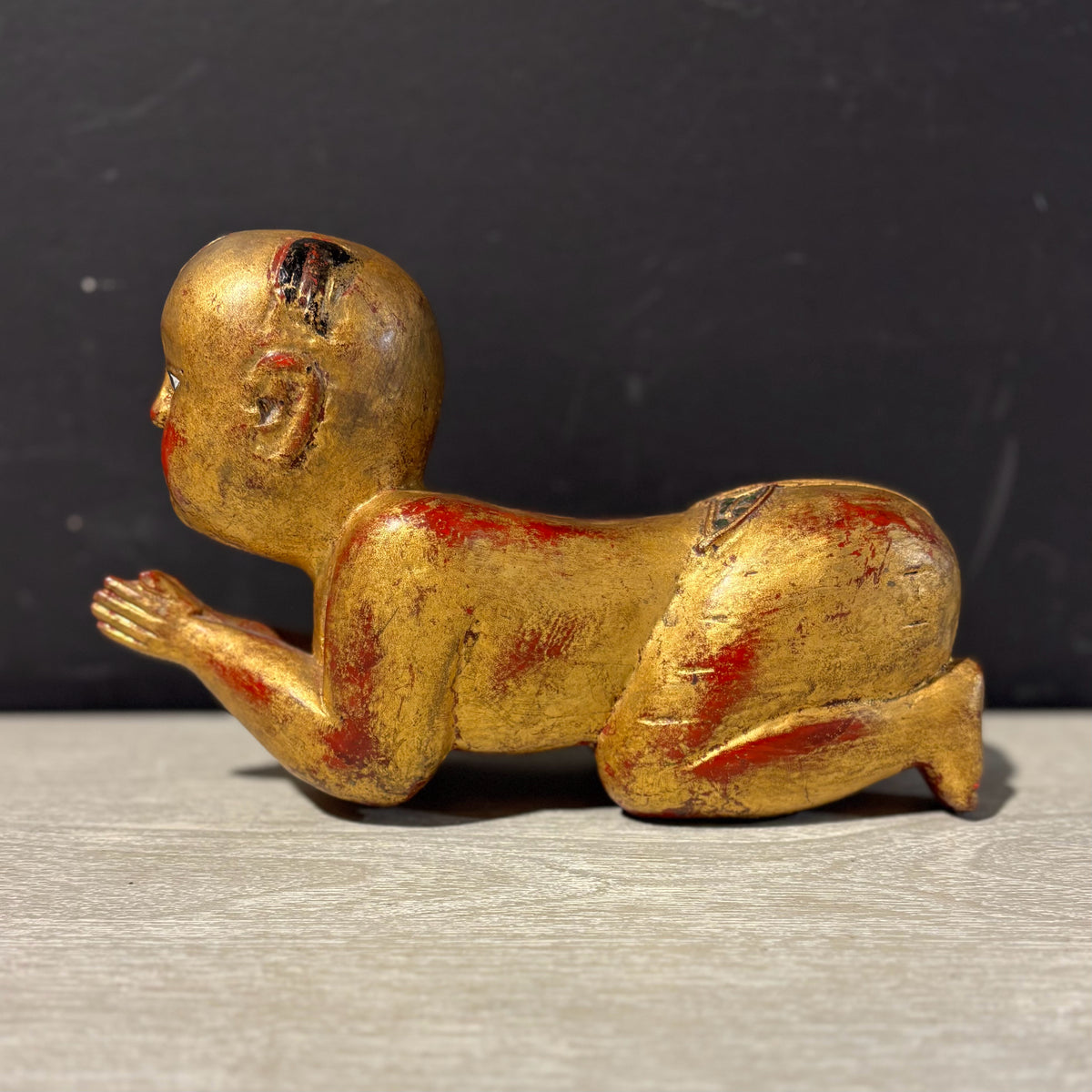 VTG Giltwood Temple Sculpture