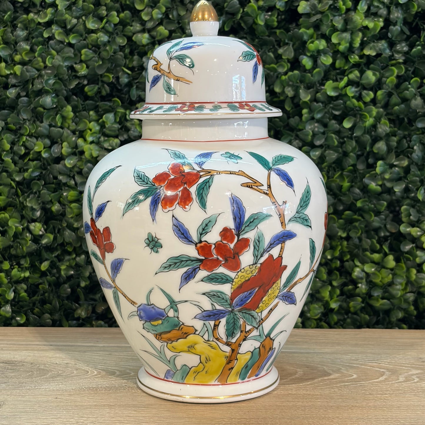 VTG Andrea by Sadek Ginger Jar, 10"H x 7"W