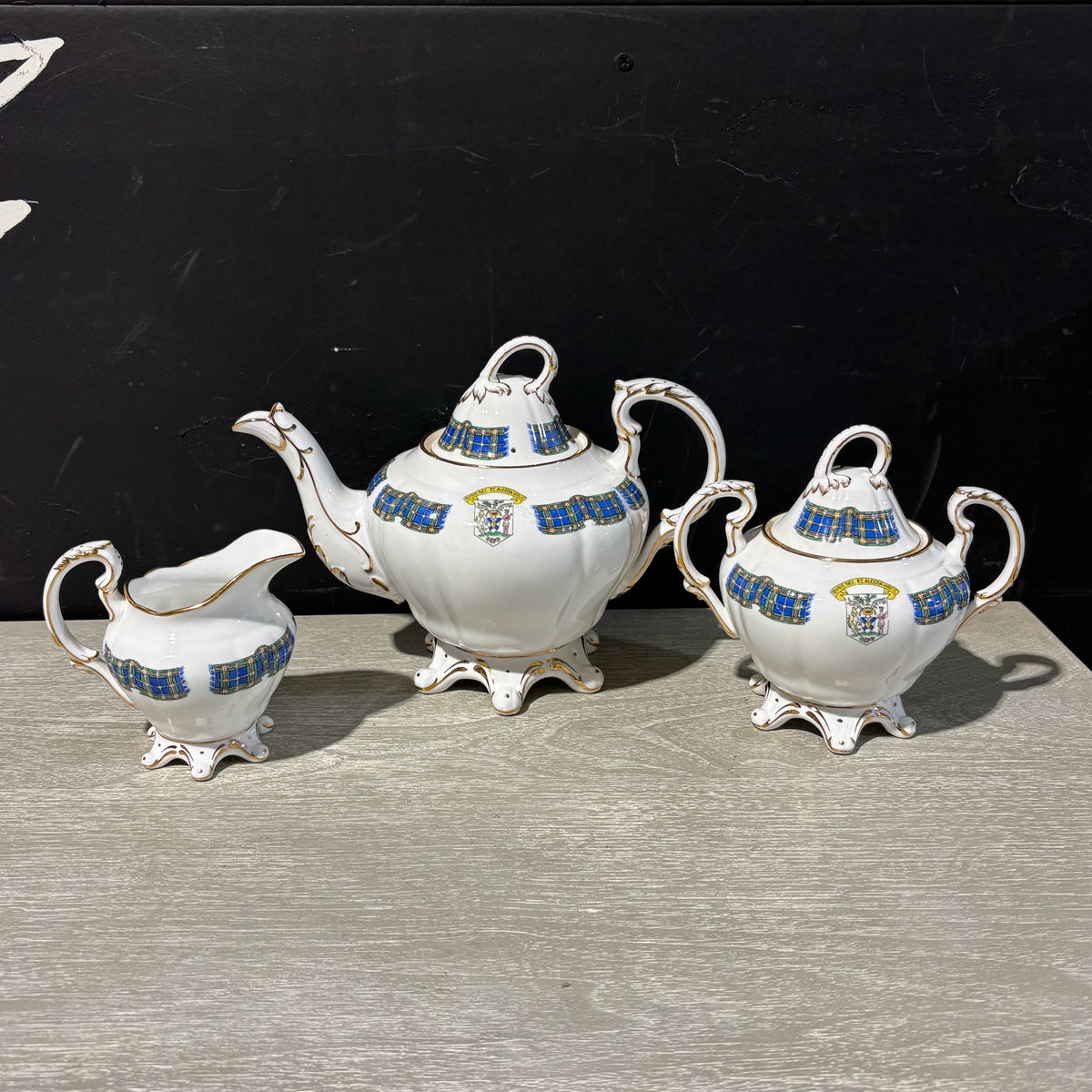 Royal Stafford Nova Scotia Teapot W/ Cream and Sugar