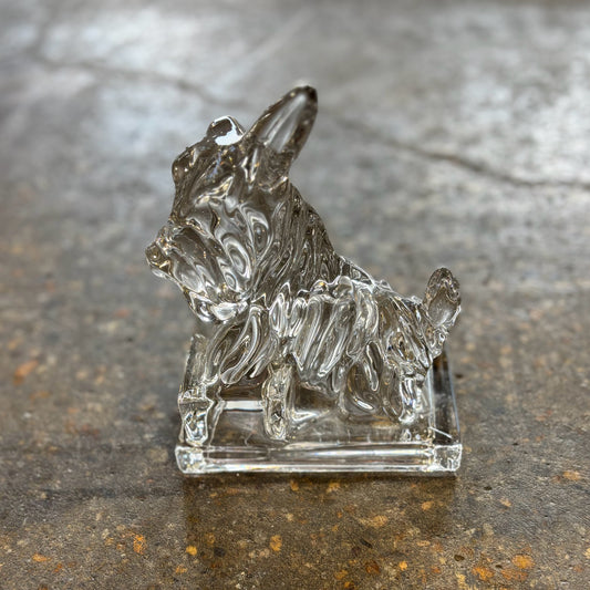 Crystal Scottish Terrier Bookend 7" H x 5" W x 3" D
