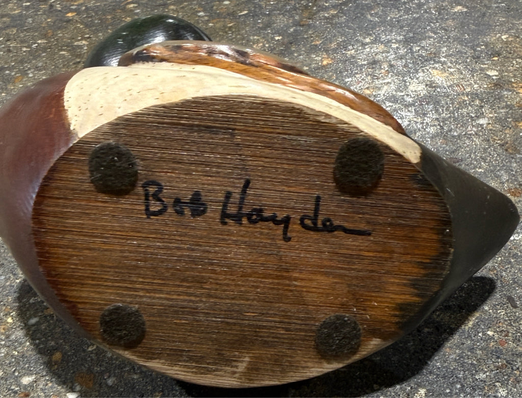 VTG Bob Hayden mallard decoy, 10"L x 4"W x 8"H